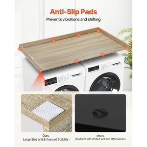 Royxen piano di lavoro in legno massello con caricamento frontale All-in-One lavatrice asciugatrice Extra stendini per bucato - Product Image 5