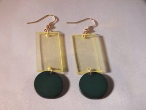 Pendientes de Resina con Cuentas Antiguas, Joyería en Oferta, Pendientes Colgantes de Resina, Embalaje Personalizado - Product Image 5