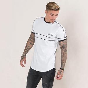 100% Cotton Vintage Washed T-shirt With Embroidery Patch Casual Mens Plus Size Logo Printed T-shirt Wholesale Rate - Product Image 4