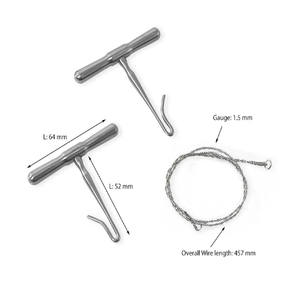 Gigli's <b>Saw</b> <b>Bone</b> Cutting Wires with Two Handles Orthopedic Surgery Instruments - Product Image 1