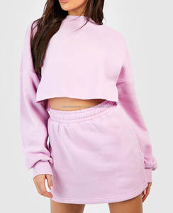 เสื้อคอกลมมีฮู้ดสำหรับผู้ชายผู้หญิงผ้าฝ้าย100% ด้านหน้าขนาดใหญ่พิเศษปักลาย240gsm ตามสั่ง - Product Image 3