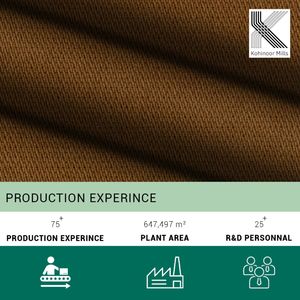 Tissu Sergé Déchiré en Coton Spandex 390 GSM Marron Lourd Extensible Finition Douce Pêche OEM ODM Vente en Gros - Product Image 5