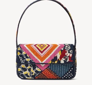 Sac à main ethnique de créateur noir brodé de perles, sac bandoulière, sac fourre-tout, pochette de soirée bohème pour cadeau de fête - Product Image 6