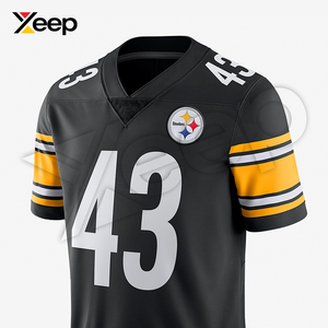 เสื้อฟุตบอลอเมริกัน XEEP รุ่นปรับแต่งได้ XC-AFU-17 สำหรับผู้ชาย เนื้อผ้าโพลีเอสเตอร์น้ำหนักเบา ระบายอากาศได้ดี พิมพ์ลายด้วยเทคโนโลยีฮีททรานเฟอร์ ประสิทธิภาพสูง - Product Image 3