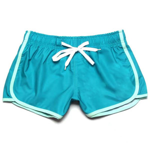 Shorts de Playa de Compresión de Secado Rápido Color Rosa Sólido Personalizados para Mujer, Shorts de Diseño y Trajes de Baño Personalizados, Nuevos - Product Image 6