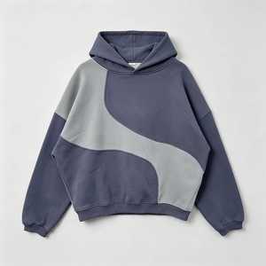 เสื้อฮู้ดดี้ผ้าฝ้าย 100% แบบหนา ไซส์ใหญ่พิเศษ สกรีนโลโก้ตามสั่ง ขายส่ง แห้งเร็ว เป็นมิตรกับสิ่งแวดล้อม ทรงหลวม ไหล่ตก - Product Image 1