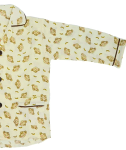 Pyjama pour tout-petits à manches longues de couleur unie, ensemble de pyjama pour bébés garçons et filles, vente en gros de pyjamas pour enfants, pyjama en coton pour enfants - Product Image 2