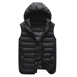 Chaquetas de Trabajo sin Mangas con Capucha para Hombre, Impermeables, Resistentes al Viento, con 80% Plumón, Logotipo Personalizado, Ropa de Invierno para Exteriores - Product Image 5