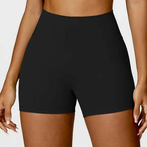 Pantalones cortos de yoga para levantar glúteos, pantalones tres cuartos para mujer, color nude melocotón, para correr, deportivos, de secado rápido, antiadherentes - Product Image 5