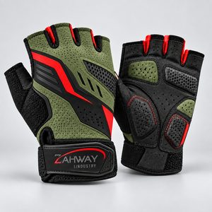 Gants de cyclisme de haute qualité, tissu durable, ajustement confortable, design respirant, poignée antidérapante, paume absorbant les chocs pour le cyclisme - Product Image 6