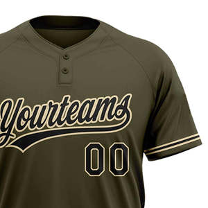 Men Custom Made Breathable 100% Polyester Baseball Uniform Jersey Short Sleeve <b>Light</b> Weight Training Loose Solid Pattern - Product Image 3