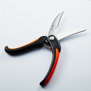 Kwang Hsieh Tijeras Multiusos de Acero Inoxidable para Aves de Corral Tijeras de Cocina Mango Negro y Naranja 254mm - Product Image 2