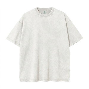 เสื้อยืดแขนสั้นผู้ชายทรงโอเวอร์ไซส์ สีพื้น คอกลม ผ้าฝ้ายเจอร์ซีย์ 100% ทรงลำลอง ระบายอากาศได้ดี เป็นมิตรกับสิ่งแวดล้อม น้ำหนัก 230 กรัม ย้อมสีพื้น - Product Image 1