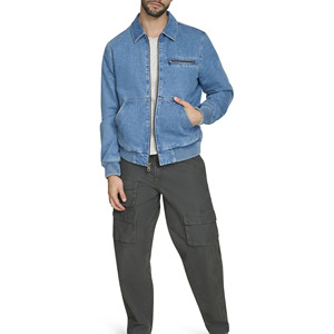 Camisa de Mezclilla para Hombre, Casual, con Botones, Manga Larga, Cómoda, de Algodón, a la Moda, Estilo Urbano - Product Image 1