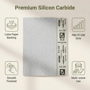 Maßgefertigtes Quadratisches Siliziumkarbid-Schleifpapier P80-P1200 Hochhärte <span class=keywords><strong>TLB</strong></span> Marke für Holzbearbeitung Möbel Metall - Product Image 2