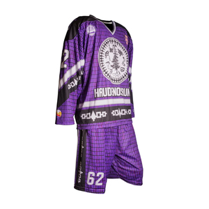 Uniforme de Lacrosse Sublimado con Diseño Personalizado OEM, Camisetas y Pantalones Cortos con Nombre y Número Personalizados, Conjunto de Uniforme de Lacrosse de Malla - Product Image 5
