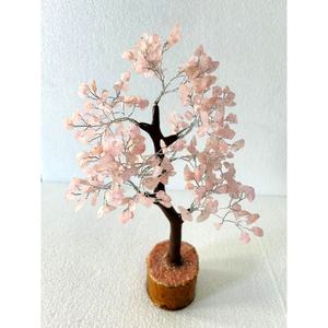 Árbol de Navidad de Cuarzo Rosa con Ramas de Piedras Preciosas Hechas a Mano, Rocas de Feng Shui, Minerales, Mascota, Gemas Curativas de Amor, Ecológico - Product Image 1