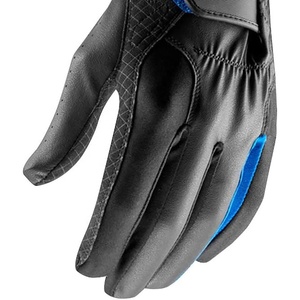Gants de golf pour homme, main gauche, en cuir véritable, avec logo personnalisé, emballage, paume en cuir souple et durable, antidérapants, respirants, couleur blanche - Product Image 4