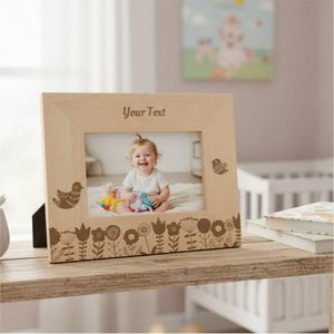 Custom Wood <b>Picture</b> <b>Frame</b> Engraved Paw Print Desktop Photo <b>Frame</b> Solid Beech Wood Portrait Holder <b>Personalized</b> Pet Lover Gift - Product Image 6