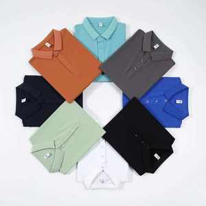 Polo piqué uni essentiel pour homme 2026 – Coupe ajustée décontractée élégante à manches courtes – Bleu roi et orange – Vêtement basique HD - Product Image 5