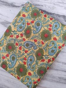Indian Handmade Wholesale Cotton <b>Fabric</b> Jaipur Sanganeri Hand Block Printed <b>Fabric</b> Raw Material Dress Making Material <b>Fabric</b> - Product Image 6