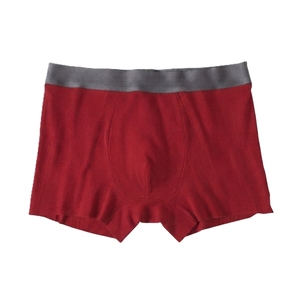Men's Ribbed <b>Boxer</b> Briefs Breathable Mid Rise Knitted Underwear <b>Custom</b> Logo Solid Color Daily Wear <b>Custom</b> Logo - Product Image 4