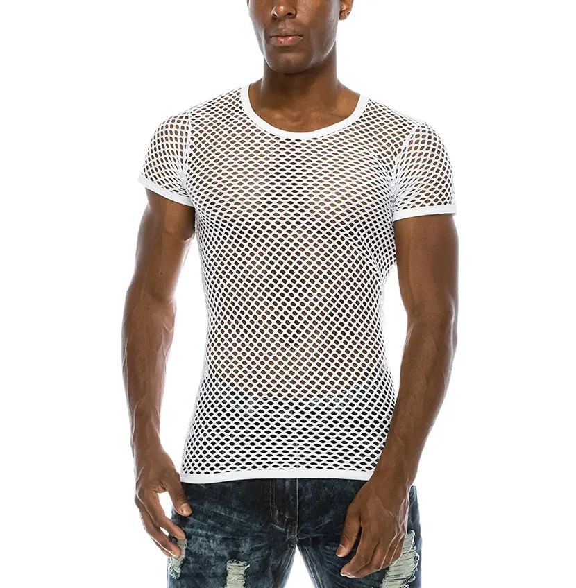 Nieuwe Mode Fit Gym T-shirt Voor Mannen Custom Logo Fitness Mannen T-shirts Mesh Sportkleding Running Shirt Goede Kwaliteit mesh T Shirts