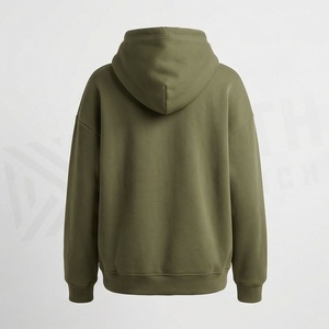 Sweat-shirt à capuche oversize en coton pour femme, manches longues, fitness, décontracté, impression de logo personnalisé, haute qualité - Product Image 2