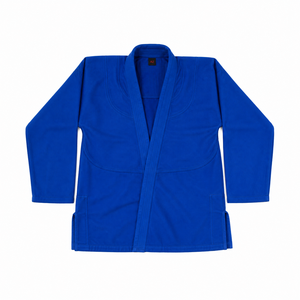 Kimono de BJJ Unisex Azul de Algodón, Uniforme de Jiu Jitsu, Corte Regular, Resistente al Encogimiento, 480g, Alta Calidad, Frontal Reforzado - Product Image 1