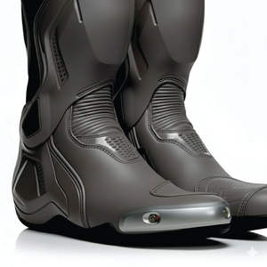 Botas de Motociclismo Nuevas, de Cuero, para Carreras, Botas Cortas de Turismo - Product Image 3