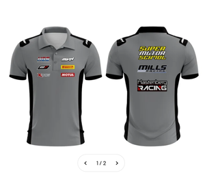 Créez votre propre vêtement de course automobile : veste de maillot légère, brodée par sublimation, grande taille, pour équipe de pitcrew et personnel. - Product Image 3