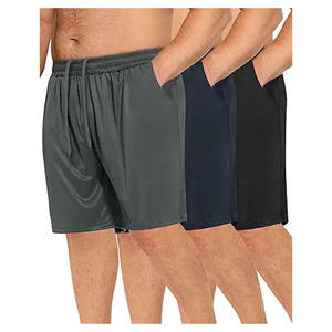 Shorts de basket-ball pour hommes, séchage rapide, noirs, shorts de sport avec poches profondes, légers, respirants, pour la salle de sport, la course à pied et l'entraînement - Product Image 1
