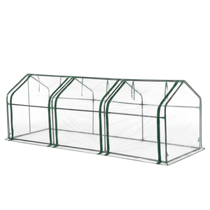 Mini serre en PVC blanc 106*36*36 pouces pour plantes d'intérieur et d'extérieur, jardinage, jardin, cour arrière - Product Image 1