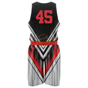 Ensemble d'uniformes de basketball pour hommes, matière respirante en polyester léger - Product Image 3