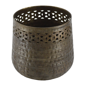 Brass Antique Finishing Design Wax <b>Jar</b> <b>Decor</b> Solid Metal Design Candle <b>Jar</b> Best for Table <b>Decor</b> Design Tealight Holder - Product Image 2