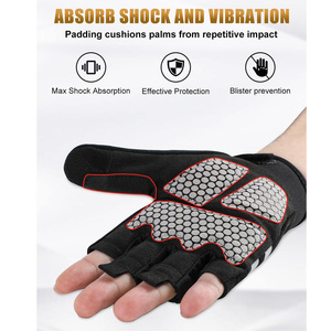 Custom Logo Wheel Chair Gloves Half Finger Waterproof Non-Slip Lightweight Soft Synthetic Leather Amara Gym Outdoor Sports - Product Image 2