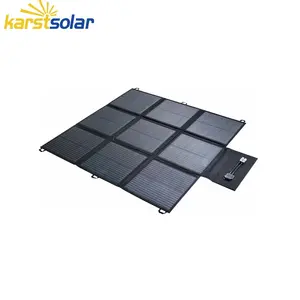Folding solar panels 400 watts with controller for rv 12 volt system camping backpacking power station backpack