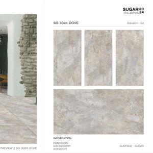 กระเบื้องพอร์ซเลนตกแต่งภายในหรูหรา ผิวสัมผัสแบบน้ำตาล ขนาด 60x120 ซม. 600x1200 มม. 24x48 นิ้ว สำหรับตกแต่งผนังและพื้นสไตล์โมเดิร์น - Product Image 1