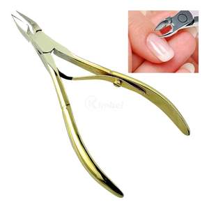 Cortacutículas Profesional Chapado en Oro, Cortador de Uñas de Acero Inoxidable de Alta Gama, Herramienta de Manicura de Lujo - Product Image 2
