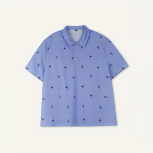 เสื้อโปโลแขนสั้นผู้ชายผ้าฝ้าย 100% พิมพ์ลายออกแบบโลโก้ตามสั่ง ป้องกันริ้วรอย ขายส่ง - Product Image 2