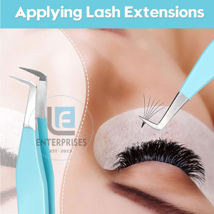 Durable Material <b>Cheap</b> Price Eyelash <b>Extensions</b> Tweezers High Grade Eyelash <b>Extensions</b> Tweezers - Product Image 6