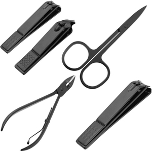 Professional OEM Leather Manicure Set Pedicure Care Tools New Rainbow <b>Nail</b> File Clippers Beauty Grooming <b>Kit</b> in Box Packaging - Product Image 3