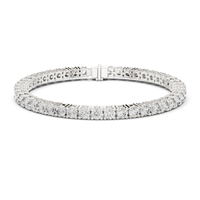 Wholesale 9K white Gold <strong>Diamond</strong> <strong>Bracelet</strong> Round Cut 7.43ct Natural <strong>Diamonds</strong> Luxury Designer Fine Jewelry Gift Women
