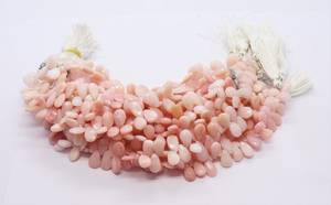 โอปอลสีชมพูธรรมชาติทรงลูกแพร์เจียระไน ขนาด 7x11 มม. ลูกปัดโอปอลสีชมพู 8 นิ้ว/เส้น คุณภาพสูง ลูกปัดทรงลูกแพร์ จำนวนมาก - Product Image 3