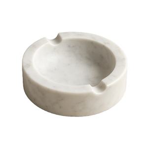 Cenicero de Mármol Blanco Sin Humo, Soporte para Fumar de Piedra Sólida de Lujo, Forma Elegante Hecha a Mano, Moderno para el Hogar, Oficina, Restaurante, Hotel - Product Image 1