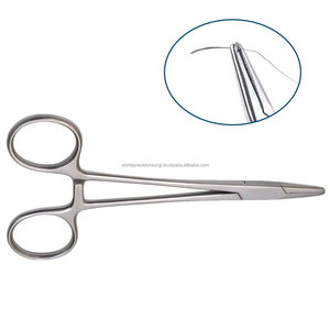 Manual Dental Needle Holder Instrument <b>Set</b> Stainless Steel Orthodontic Surgical Hemostatic Forceps Clamp WORLD PRECISION - Product Image 3