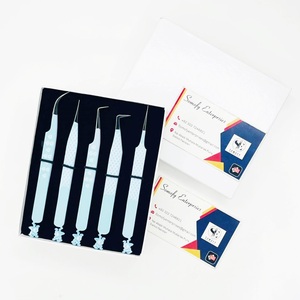 Ensemble de pinces à cils antistatiques en acier inoxydable Somofy Enterprises, outils de précision, pointe lisse à 45/75/90 degrés, boîte - Product Image 3
