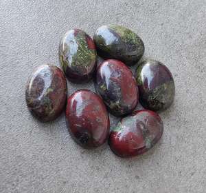 พลอยแจสเปอร์รูปไข่ทรงแบนแบบคาโบชองจากธรรมชาติ สำหรับทำเครื่องประดับ งานฝีมือ และของสะสม - Product Image 3