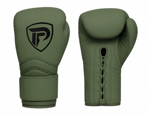 Dumela International Professional Portable Matte Green <b>Boxing</b> Gloves Genuine Leather Customized Packaging High Quality Training - Product Image 1