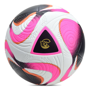 Ballon de football en cuir PU doux au toucher, écologique, logo personnalisé, léger, durable, pour entraînement quotidien en salle/sur terrain. - Product Image 5